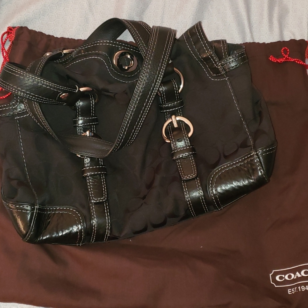 Black coach bag